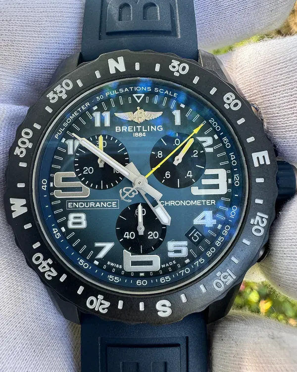 2024 Breitling Endurance Pro L.E. 44MM Quartz Blue Dial Rubber Strap (X823101G1C1S1)