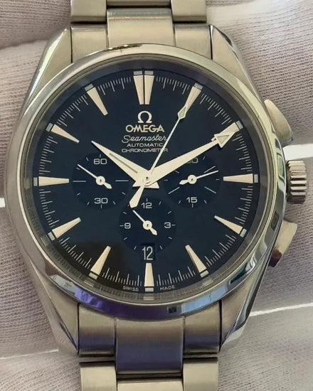 Omega Seamaster Aqua Terra Chronograph 42.2MM Black Dial Steel Bracelet (2512.50.00)