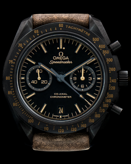 2022 Omega Speedmaster Dark Side of the Moon "Vintage Black" 44.25MM Black Dial Leather Strap (311.92.44.51.01.006)