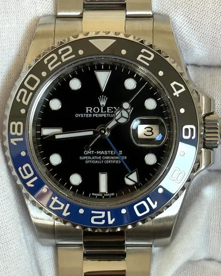 2018 Rolex GMT-Master II "Batman" 40MM Black Dial Oyster Bracelet (116710BLNR)