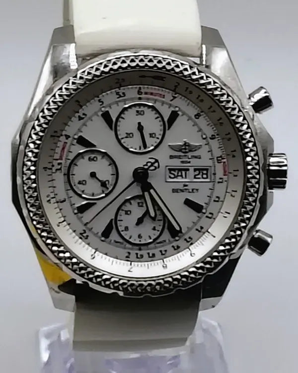 2014 Breitling Bentley GT S.E. 45MM White Dial Rubber Strap (A1336224/BB57)