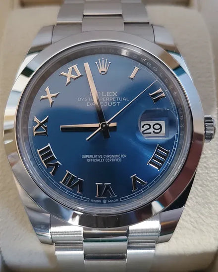 2023 Rolex Datejust 41MM Blue Dial Oyster Bracelet (126300)
