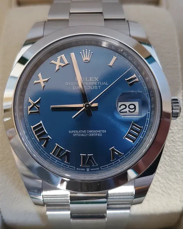 2023 Rolex Datejust 41MM Blue Dial Oyster Bracelet (126300)