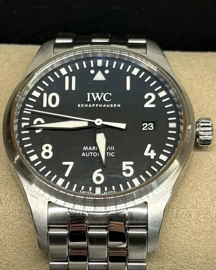 2021 IWC Schaffhausen Pilot Mark XVIII 40MM Black Dial Steel Bracelet (IW327015)
