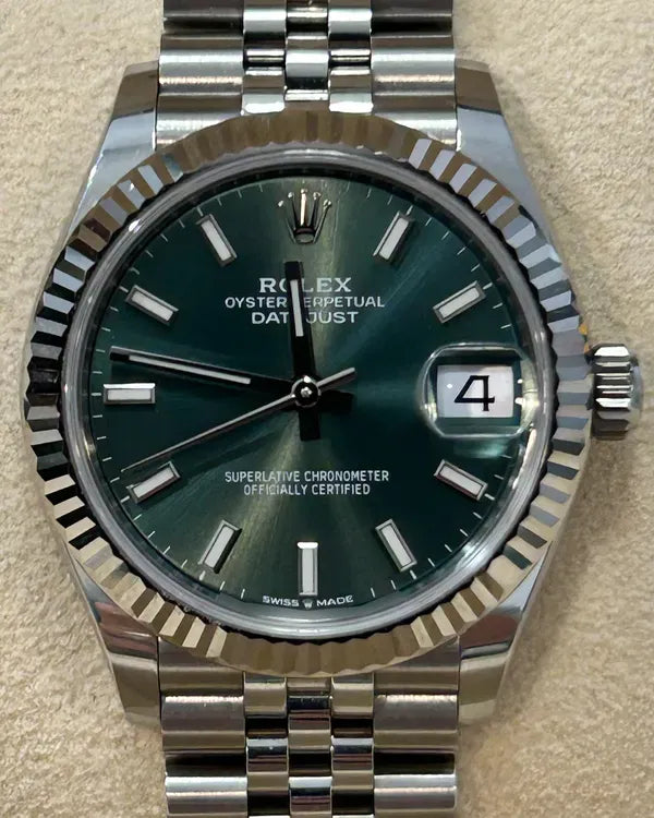 2023 Rolex Datejust 31MM Green Dial Jubilee Bracelet (278274)