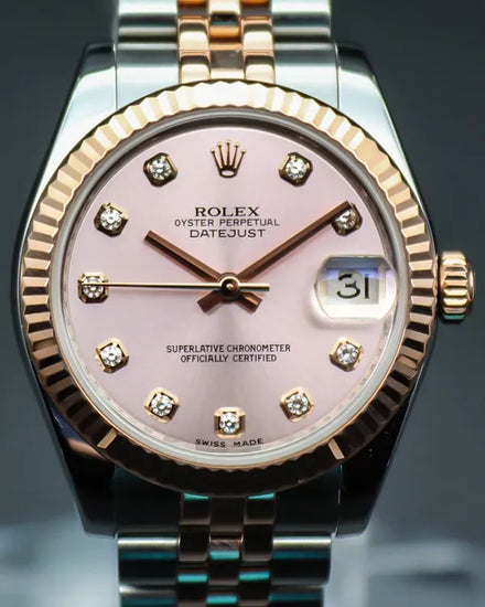 2012 Rolex Datejust 31MM Pink Dial Two-Tone Super Jubilee Bracelet (178271)