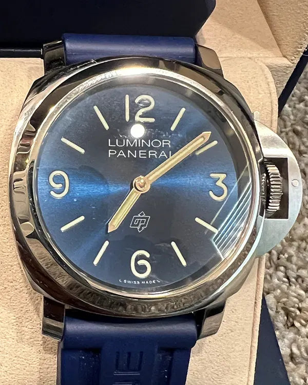 2025 Panerai Luminor Base Logo 44MM Blue Dial Rubber Strap (PAM01623)