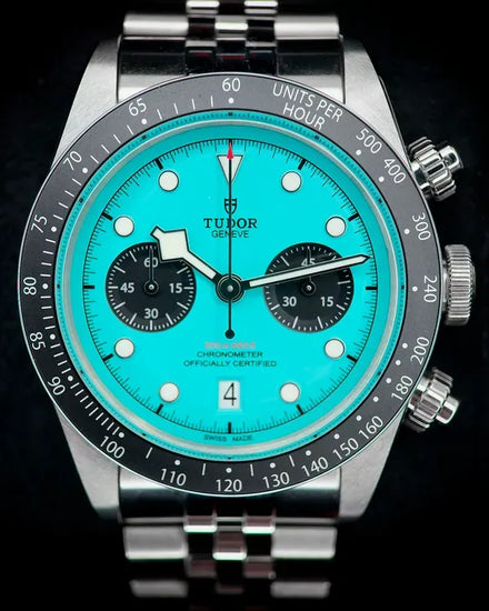 2025 Tudor Black Bay Chrono 41MM "Flamingo" Blue Dial Steel Bracelet (79360N)