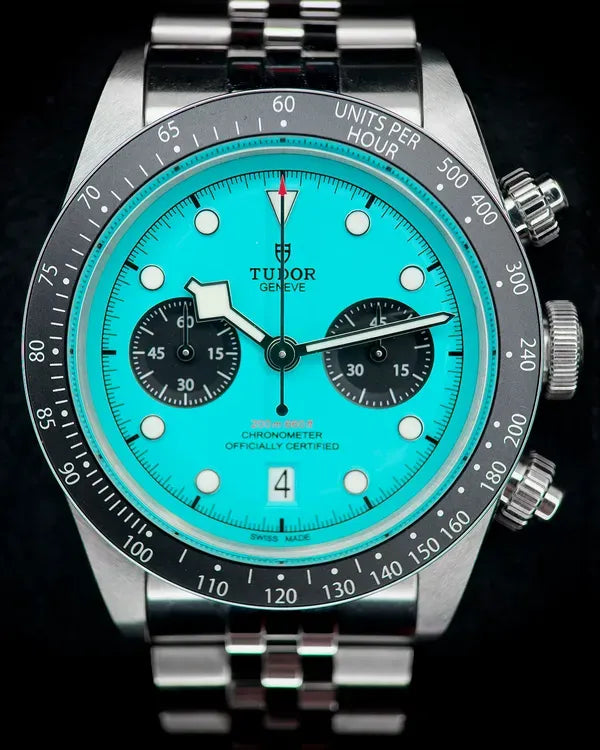 2025 Tudor Black Bay Chrono 41MM "Flamingo" Blue Dial Steel Bracelet (79360N)