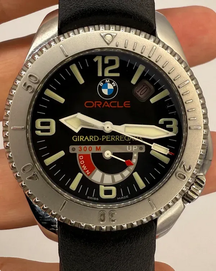 2013 Girard Perregaux Sea Hawk II BMW Oracle 40MM Black Dial Rubber Strap (49920)