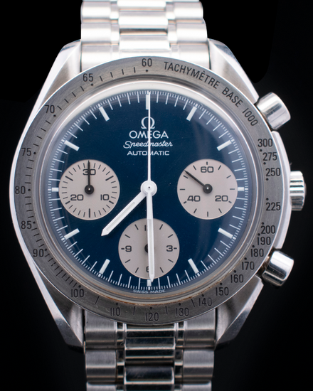 Omega Speedmaster Reduced 39MM Blue Dial Steel Bracelet (3510.82)