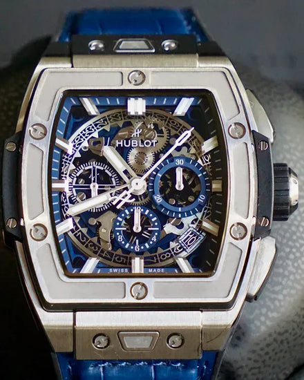 2022 Hublot Spirit Of Big Bang Chronograph 42MM Skeleton Dial Rubber Strap (642.NX.7170.RX)