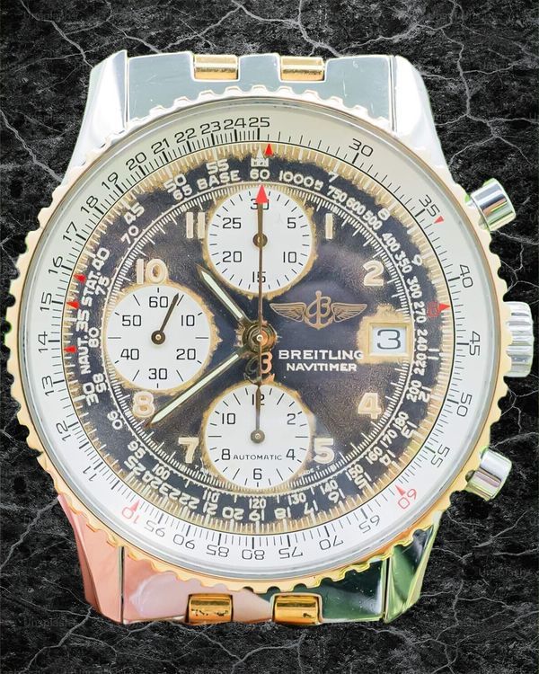 Breitling Navitimer II 41.5MM Black Dial Two-Tone Bracelet (D13022)