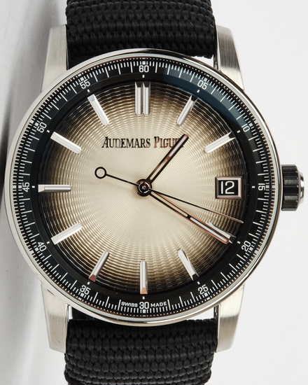 2024 Audemars Piguet Code 11.59 41MM Beige Dial Textile Strap (15210QT.OO.A064KB.01)
