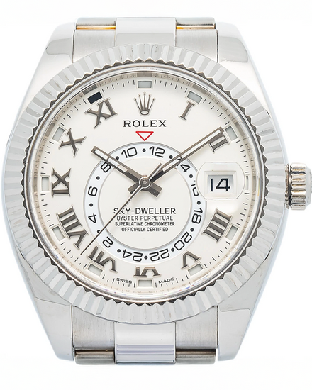 Rolex Sky-Dweller 42MM Ivory Dial White Gold Oyster Bracelet (326939)