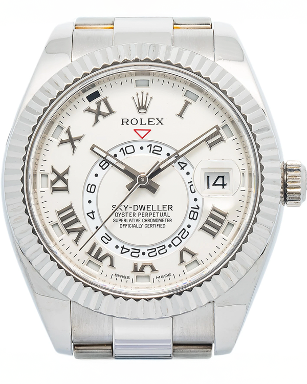 Rolex Sky-Dweller 42MM Ivory Dial White Gold Oyster Bracelet (326939)