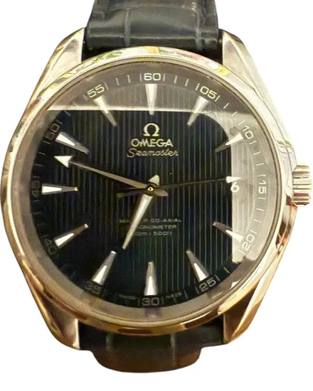 Omega Seamaster Aqua Terra 150M 41.5MM Blue Dial Leather Strap (231.13.42.21.03.001)