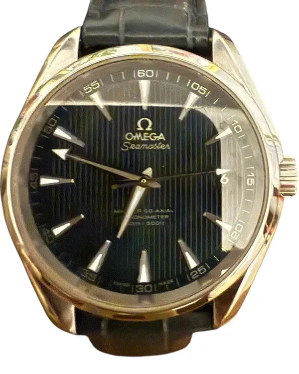 Omega Seamaster Aqua Terra 150M 41.5MM Blue Dial Leather Strap (231.13.42.21.03.001)