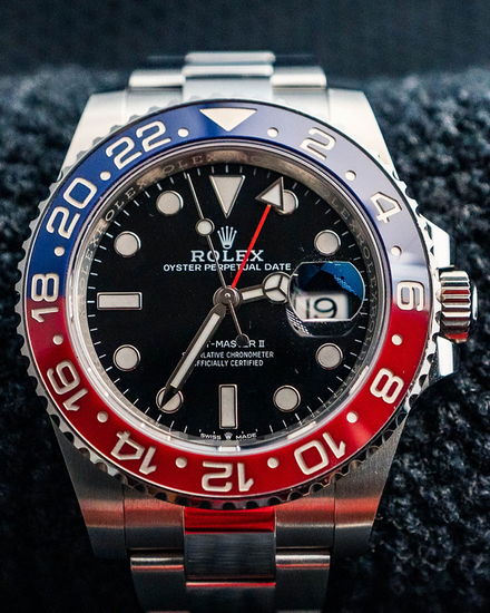 2023 Rolex GMT-Master II "Pepsi" 40MM Black Dial Oyster Bracelet (126710BLRO)