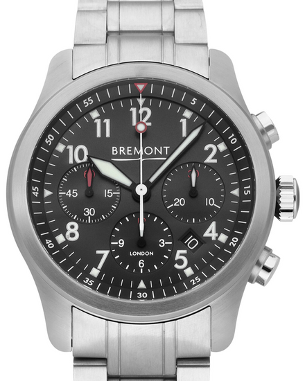 Bremont ALT1-P2 43MM Black Dial Steel Bracelet (ALT1-P2-BK-B)