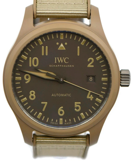 2025 IWC Schaffhausen Pilot Top Gun "Mojave Desert" 41MM Brown Dial Rubber Strap (IW328106)