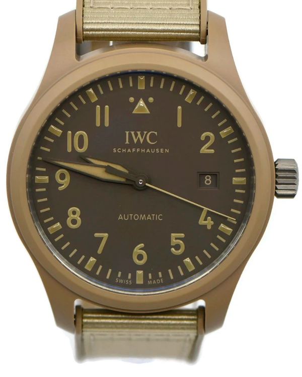 2025 IWC Schaffhausen Pilot Top Gun "Mojave Desert" 41MM Brown Dial Rubber Strap (IW328106)