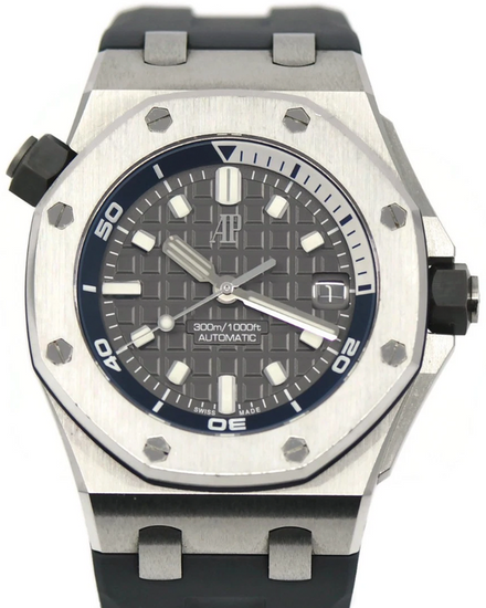 Audemars Piguet Royal Oak Offshore 42MM Grey Dial Rubber Strap (15720ST)