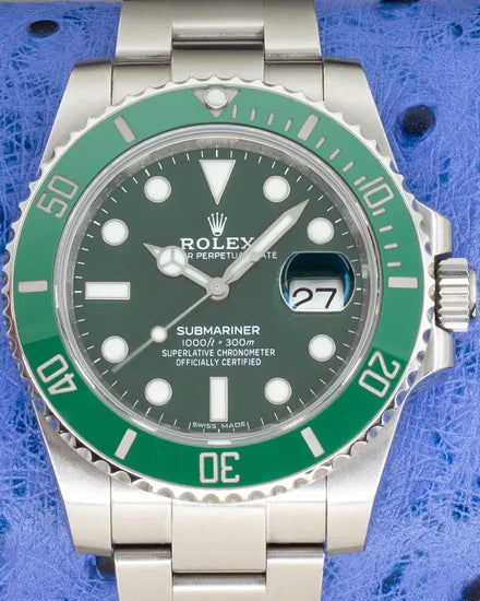 2010 (G Serial) Rolex Submariner Date “Hulk” 40MM Green Dial Oyster Bracelet (116610LV)