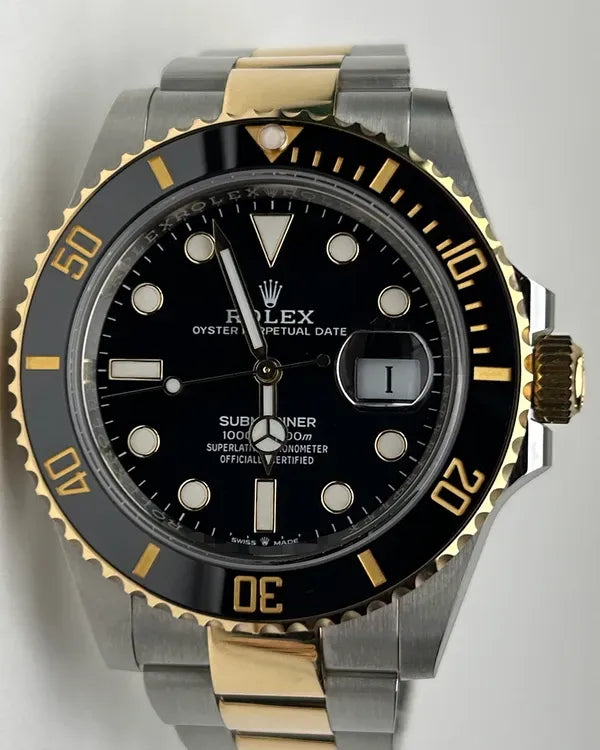 2025 Rolex Submariner Date 41MM Black Dial Two-Tone Oyster Bracelet (126613LN)