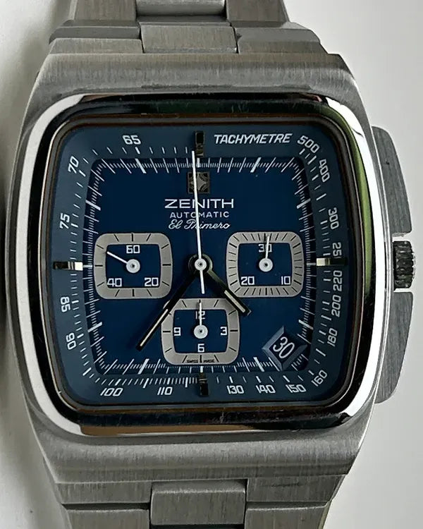 No Reserve - Zenith El Primero "TV" 42.1MM Blue Dial Steel Bracelet (01.0200.415)