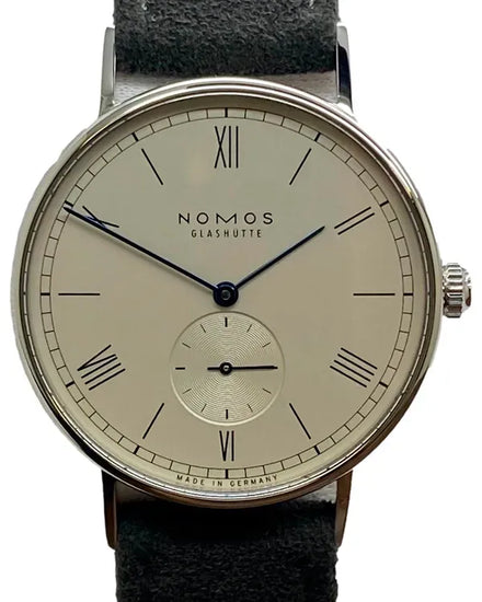 2020 NOMOS Glashutte Ludwig 38 37.5MM Silver Dial Leather Strap (235)