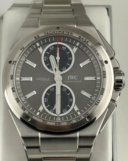 2017 IWC Schaffhausen Ingenieur Chronograph Racer 45MM Grey Dial Steel Bracelet (IW378507)