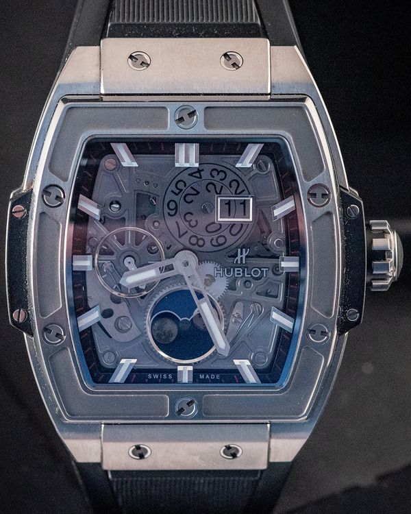 2021 Hublot Spirit of Big Bang Moonphase 42MM Skeleton Dial Rubber Strap (647.NX.1137.RX)