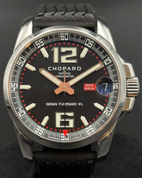 2008 Chopard Mille Miglia Gran Turismo XL 44MM Black Dial Rubber Strap (16/8997)