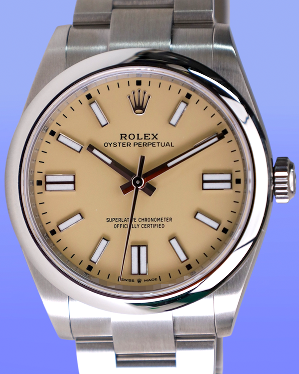 2025 Rolex Oyster Perpetual 41MM Beige Dial Oyster Bracelet (134300)