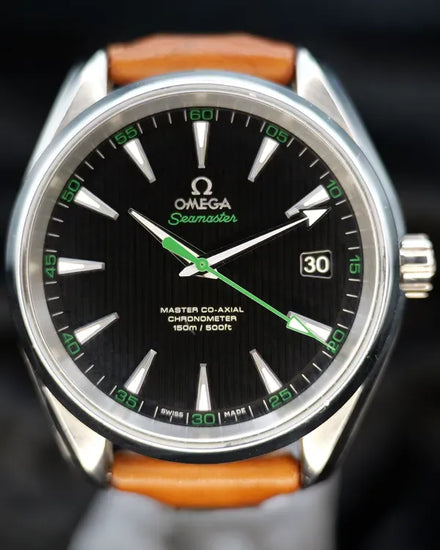 2018 Omega Seamaster Aqua Terra "Golf Edition" 41.5MM Black Dial Leather Strap (231.12.42.21.01.003)
