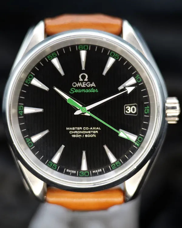 2018 Omega Seamaster Aqua Terra "Golf Edition" 41.5MM Black Dial Leather Strap (231.12.42.21.01.003)