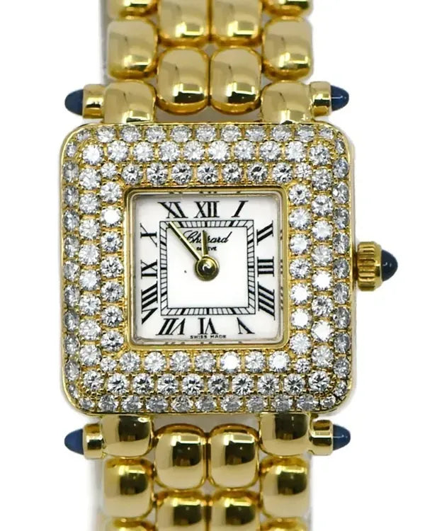 Chopard Classic 22MM Quartz White Dial Yellow Gold Bracelet (10/6115-23)