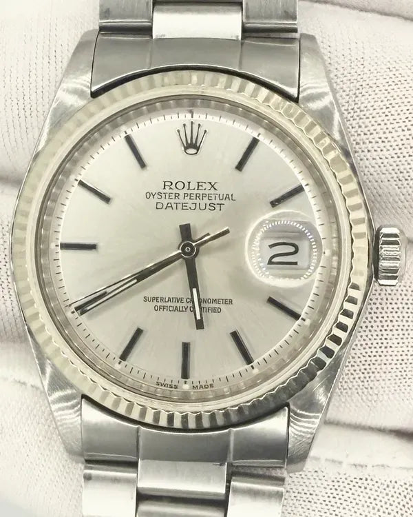 1976 (4.7 Mil. Serial) Rolex Datejust 36MM Silver Dial Oyster Bracelet (1601)