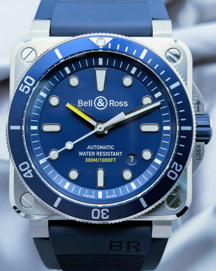 2024 Bell & Ross BR 03-92 Diver 42MM Blue Dial Rubber Strap (BR0392-D-BU-ST/SRB)