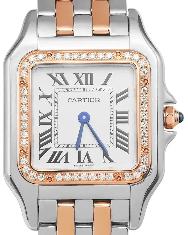 Cartier Panthère De Cartier 36MM Quartz Silver Dial Two-Tone Bracelet (W3PN0015)