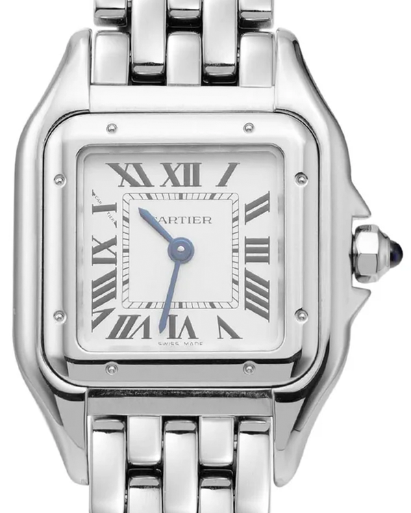 2025 Cartier Panthère De Cartier 22MM Quartz White Dial Steel Bracelet (WSPN0006)