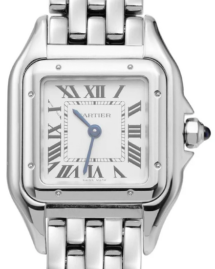 2025 Cartier Panthère De Cartier 22MM Quartz White Dial Steel Bracelet (WSPN0006)