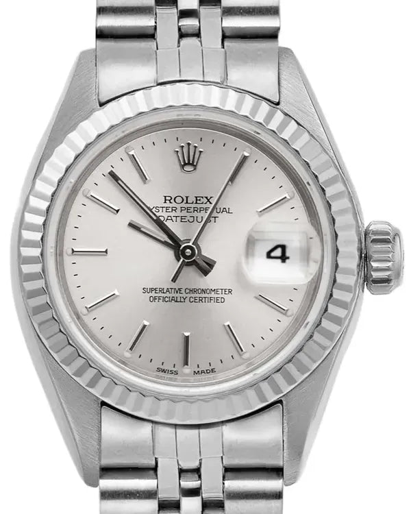 1990 Rolex Lady-Datejust 26MM Silver Dial Jubilee Bracelet (69174)