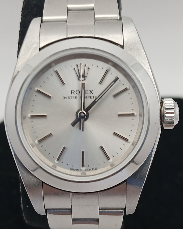 2006 Rolex Oyster Perpetual 24MM Silver Dial Oyster Bracelet (76080)