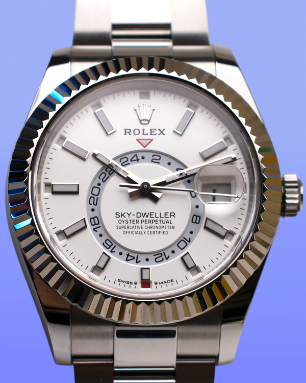 2024 Rolex Sky-Dweller 42MM White Dial Oyster Bracelet (336934)