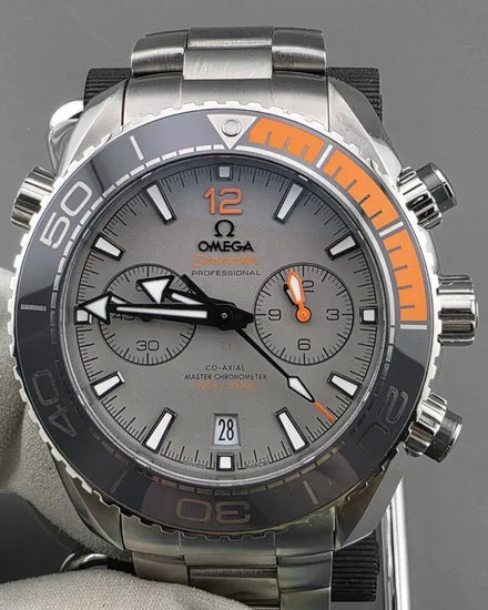 Omega Seamaster Planet Ocean 600M 45.5MM Grey Dial Titanium Bracelet (215.92.46.51.99.001)