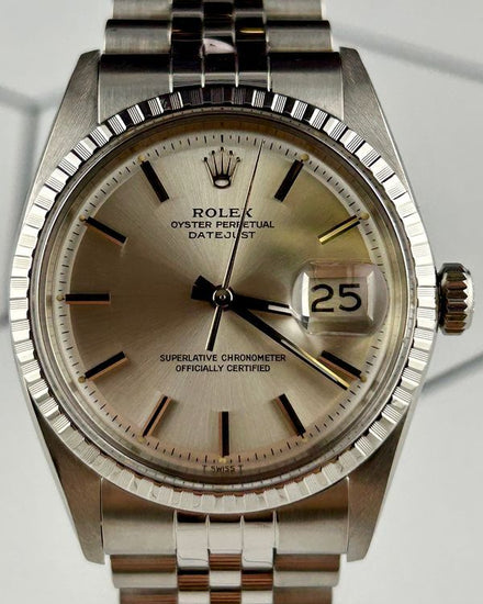 Rolex Datejust 36MM Silver "Pie Pan" Dial Jubilee Bracelet (1603)