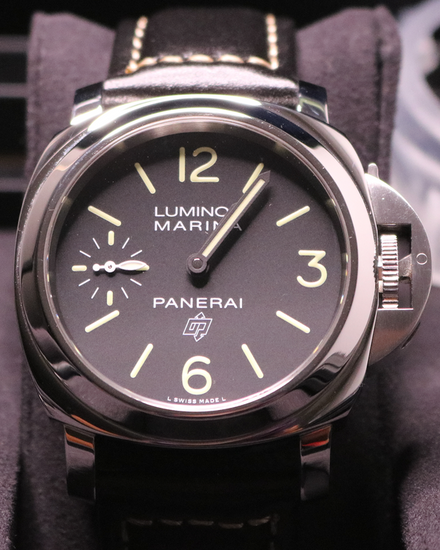 2018 Panerai Luminor 44MM Black Dial Leather Strap (PAM00776)