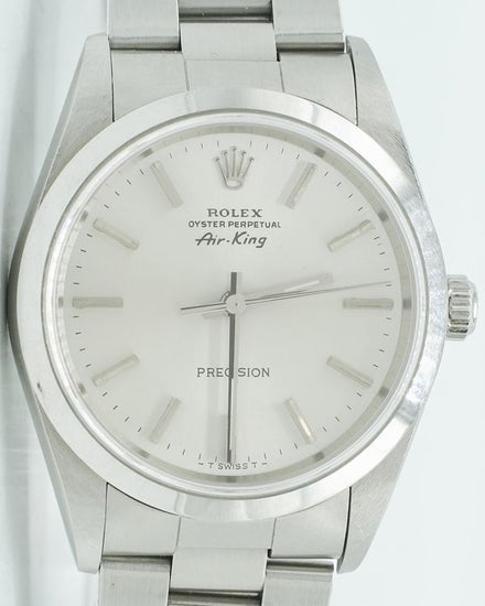 Rolex Air-King 34MM Silver Dial Oyster Bracelet (14000)